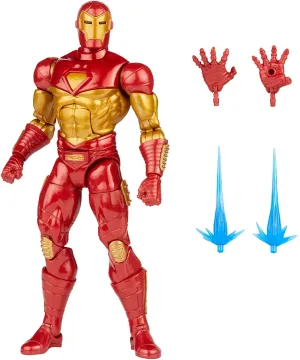 Hasbro Toys Hasbro Marvel Legends Series 6-inch Modular Iron Man Action Figure Toy, Includes 4 Accessories and 1 Build-A-Figure Part, Premium Design and Articulation Multicolor, F0355 Multicolor, F0355