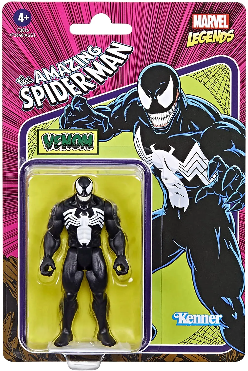 Hasbro Toys Hasbro Marvel Legends Series 9.5 cm Retro 375 Collection Venom Action Figure Toy