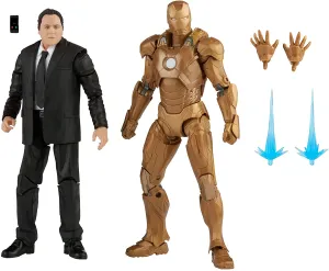 Hasbro Toys Hasbro Marvel Legends Series , Action Figure Toy 2-Pack Happy Hogan and Iron Man Mark 21, Infinity Saga characters, Premium Design, 2 Figures and 5 Accessories