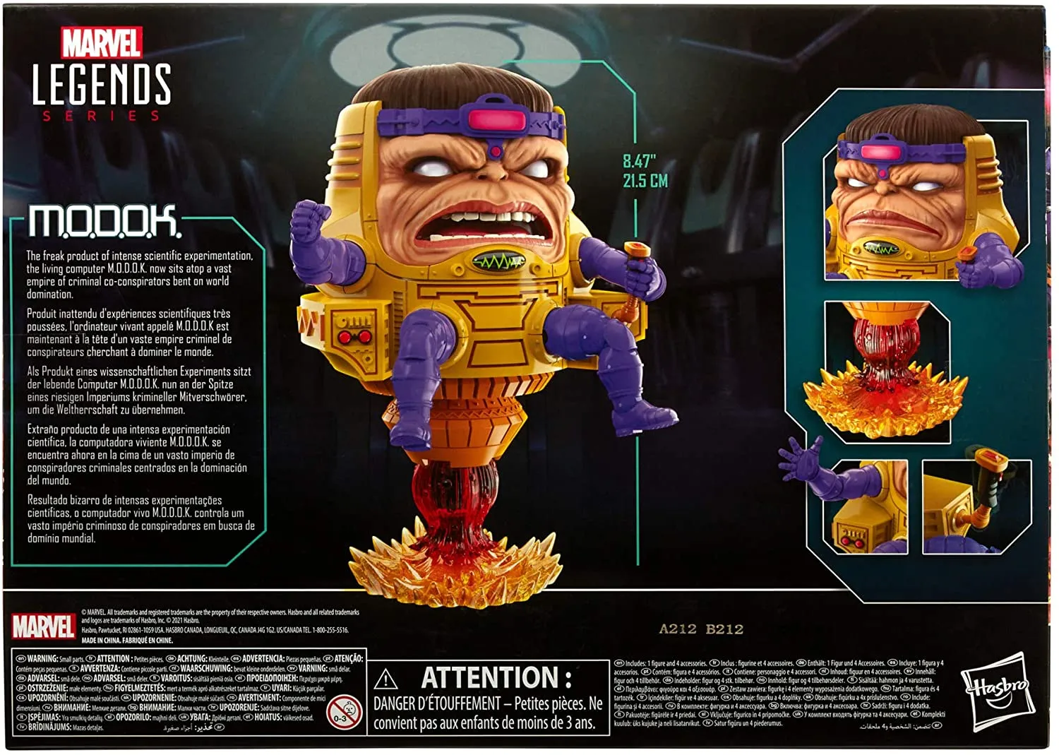 Hasbro Toys Hasbro Marvel Legends Series Avengers 6-inch Scale M.O.D.O.K. Figure and 4 Accessories For Fans Ages 4 and Up F0193
