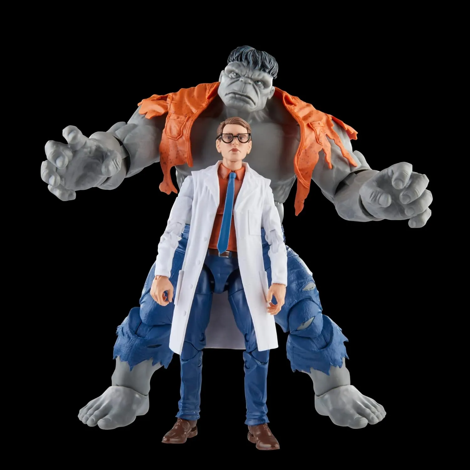 Hasbro Toys Hasbro Marvel Legends Series Avengers 60th Anniversary - Gray Hulk and Dr. Bruce Banner Action Figures (F7084)