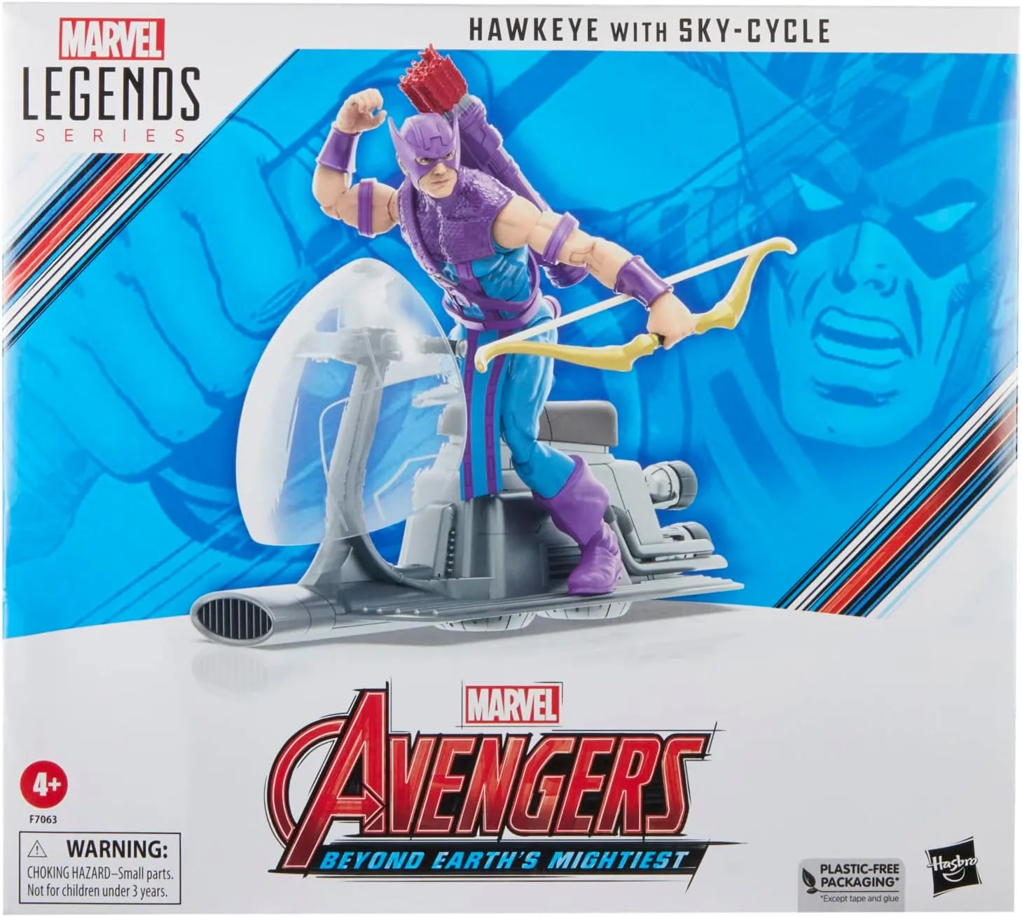 Hasbro Toys Hasbro Marvel Legends Series Avengers 60th Anniversary - Hawkeye with Sky-Cycle Action Figure (F7063)