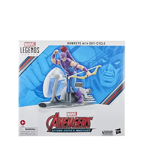 Hasbro Toys Hasbro Marvel Legends Series Avengers 60th Anniversary - Hawkeye with Sky-Cycle Action Figure (F7063)
