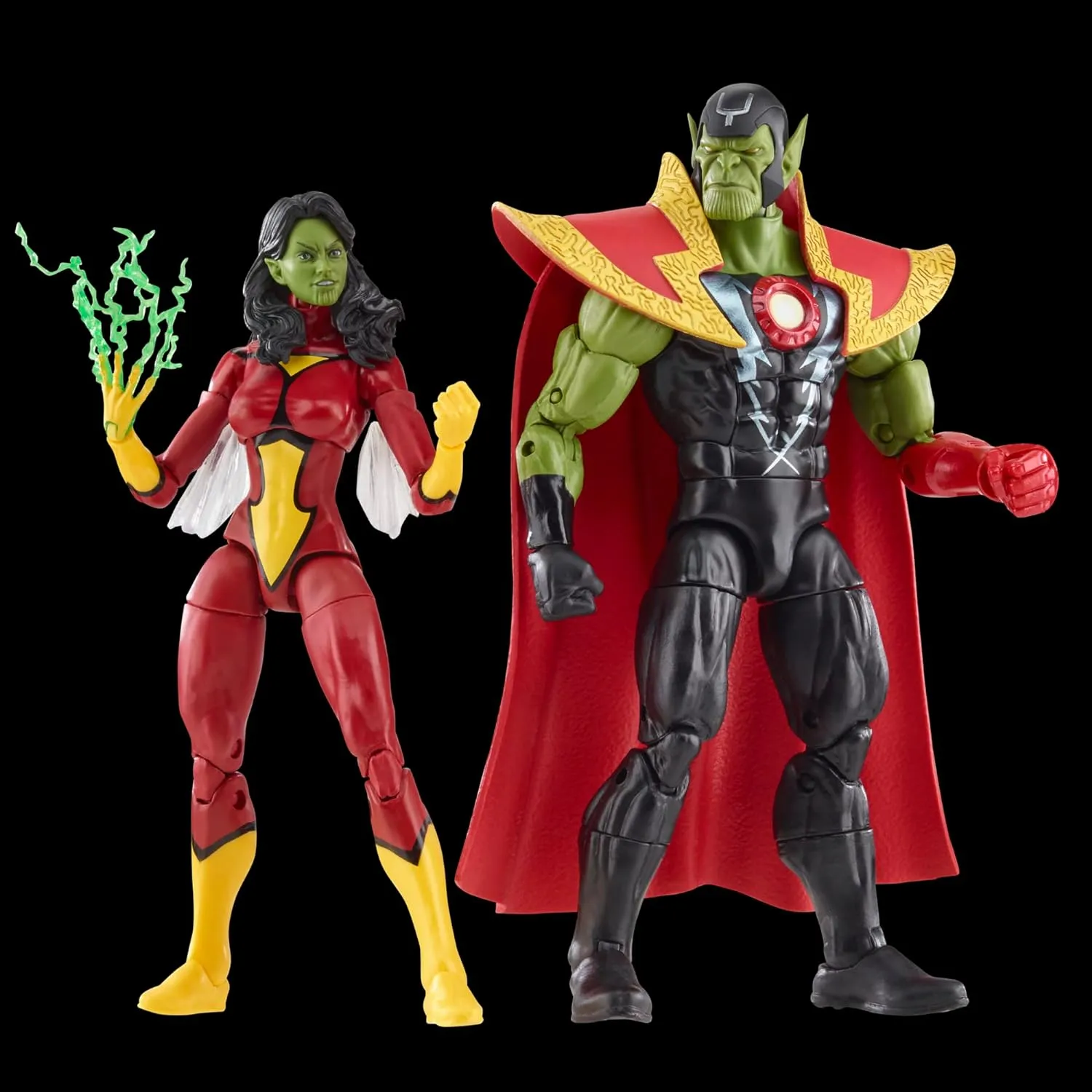Hasbro Toys Hasbro Marvel Legends Series Avengers 60th Anniversary - Skrull Queen and Super-Skrull Action Figure Set (F7085)