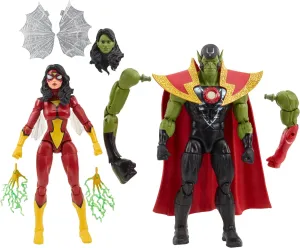 Hasbro Toys Hasbro Marvel Legends Series Avengers 60th Anniversary - Skrull Queen and Super-Skrull Action Figure Set (F7085)