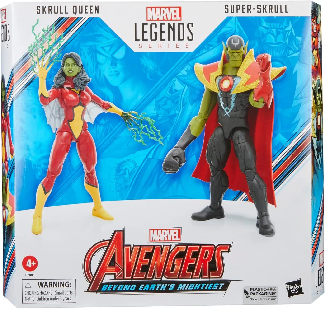Hasbro Toys Hasbro Marvel Legends Series Avengers 60th Anniversary - Skrull Queen and Super-Skrull Action Figure Set (F7085)