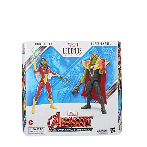 Hasbro Toys Hasbro Marvel Legends Series Avengers 60th Anniversary - Skrull Queen and Super-Skrull Action Figure Set (F7085)