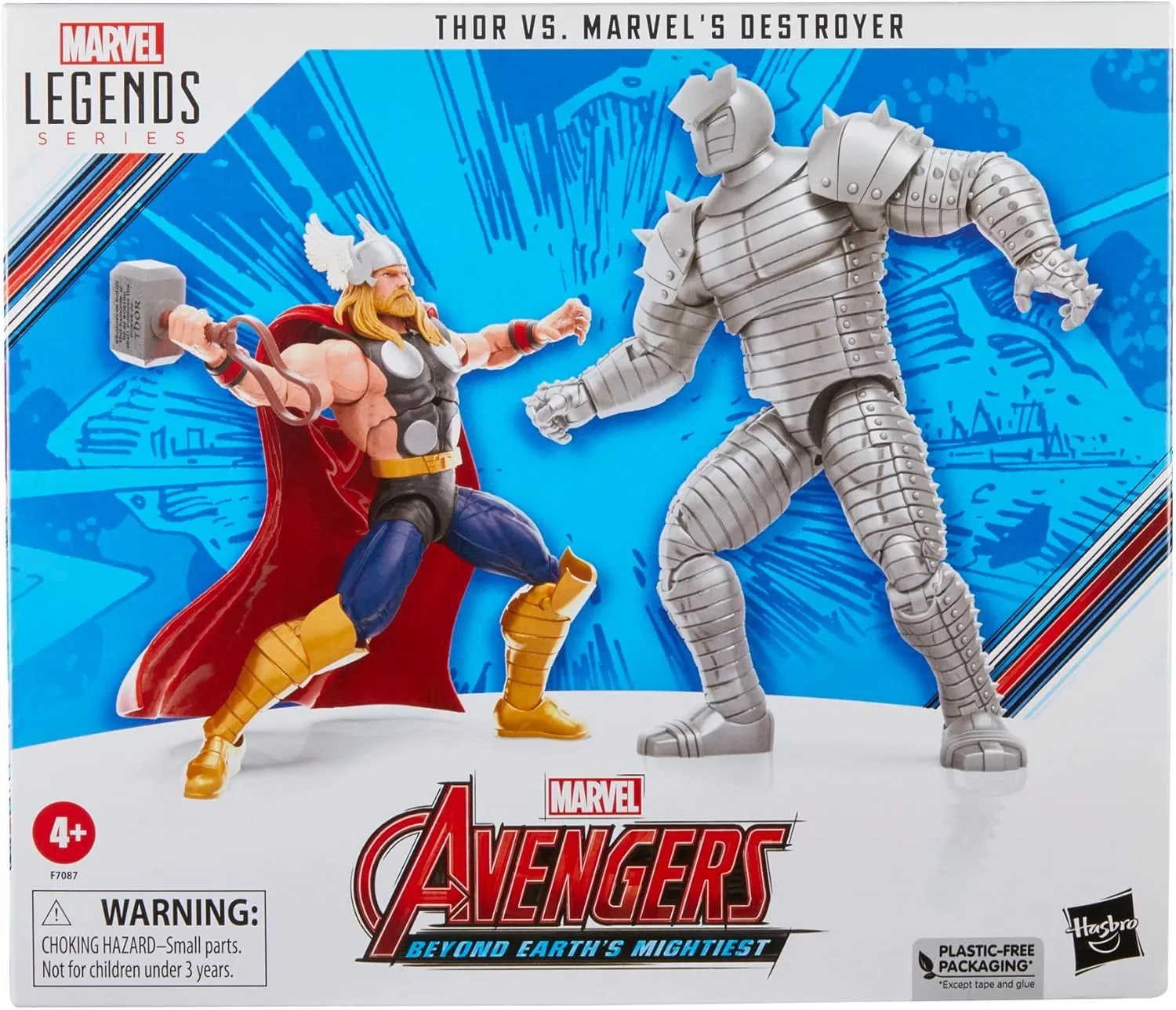 Hasbro Toys Hasbro Marvel Legends Series Avengers 60th Anniversary - Thor vs. Marvel's Destroyer Action Figure Set (F7087)