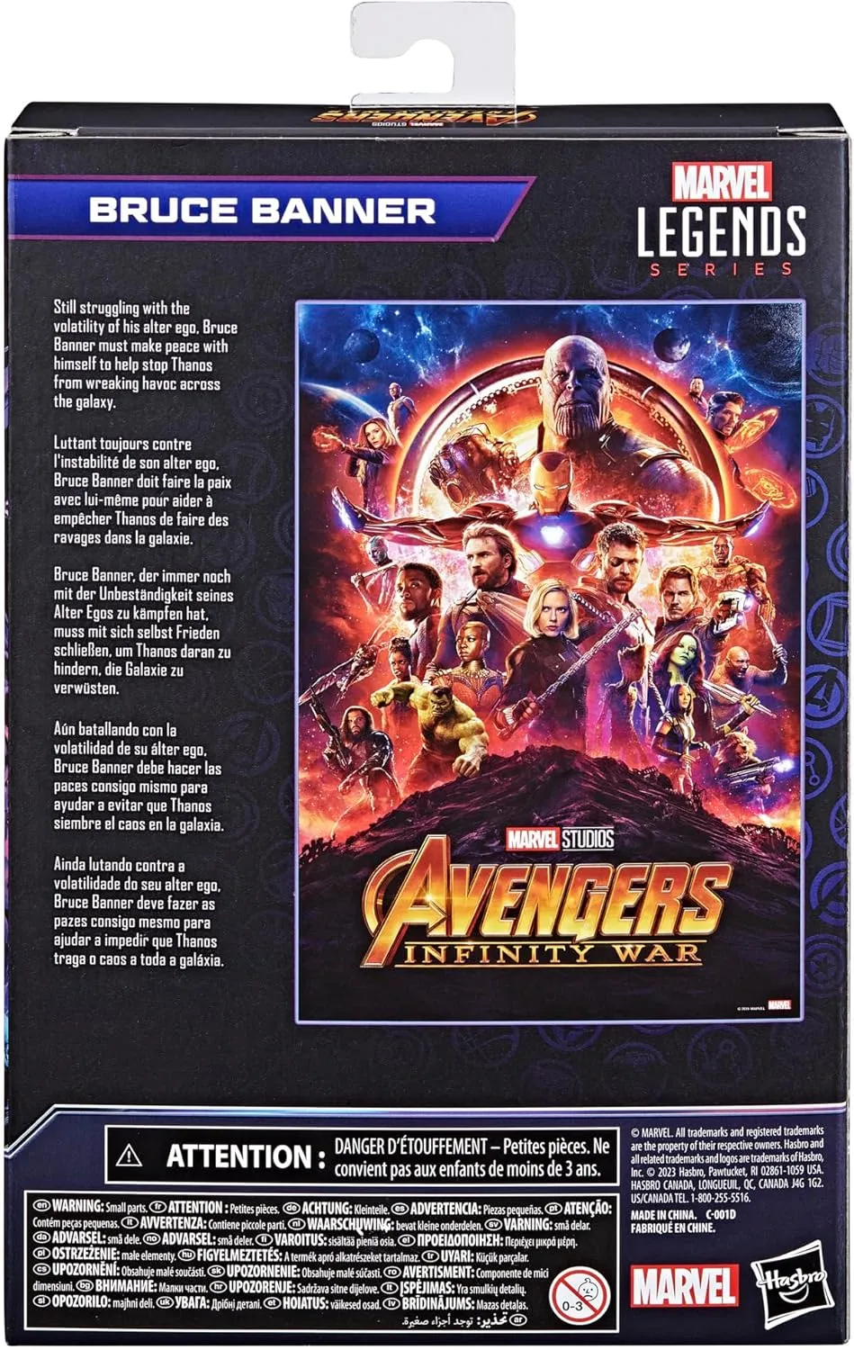 Hasbro Toys Hasbro Marvel Legends Series Avengers: Infinity War - Bruce Banner Action Figure (F8554)