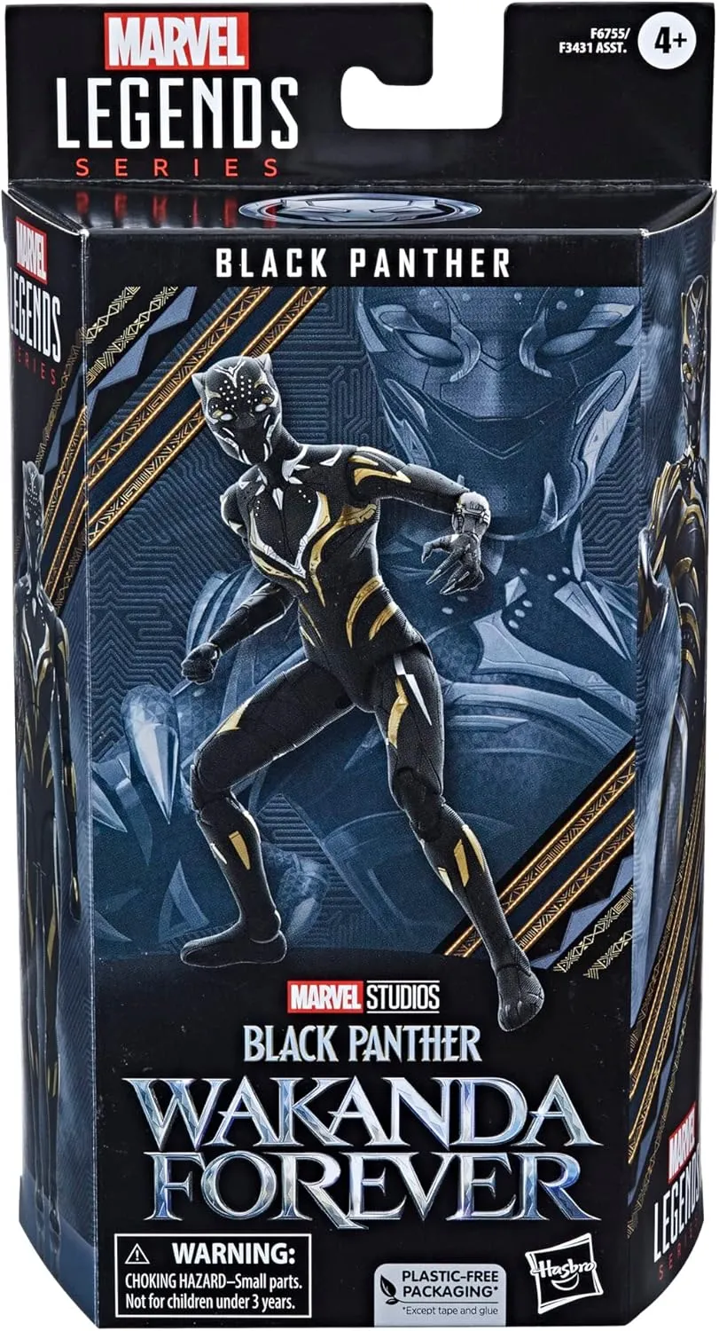 Hasbro Toys Hasbro Marvel Legends Series Black Panther Action Figure - 6-Inch-Scale Collectible with Swappable Hands