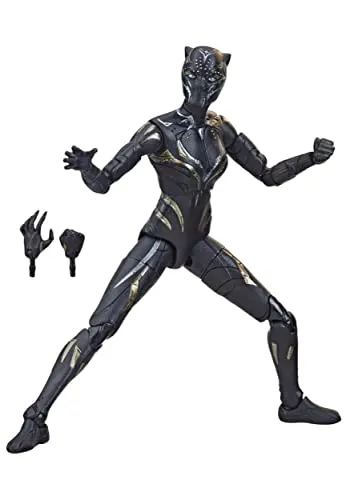 Hasbro Toys Hasbro Marvel Legends Series Black Panther Action Figure - 6-Inch-Scale Collectible with Swappable Hands