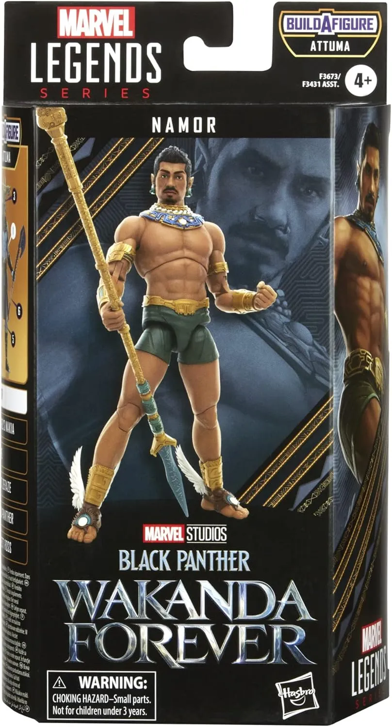 Hasbro Toys Hasbro Marvel Legends Series Black Panther: Wakanda Forever - Namor 6-inch Action Figure (F3673)