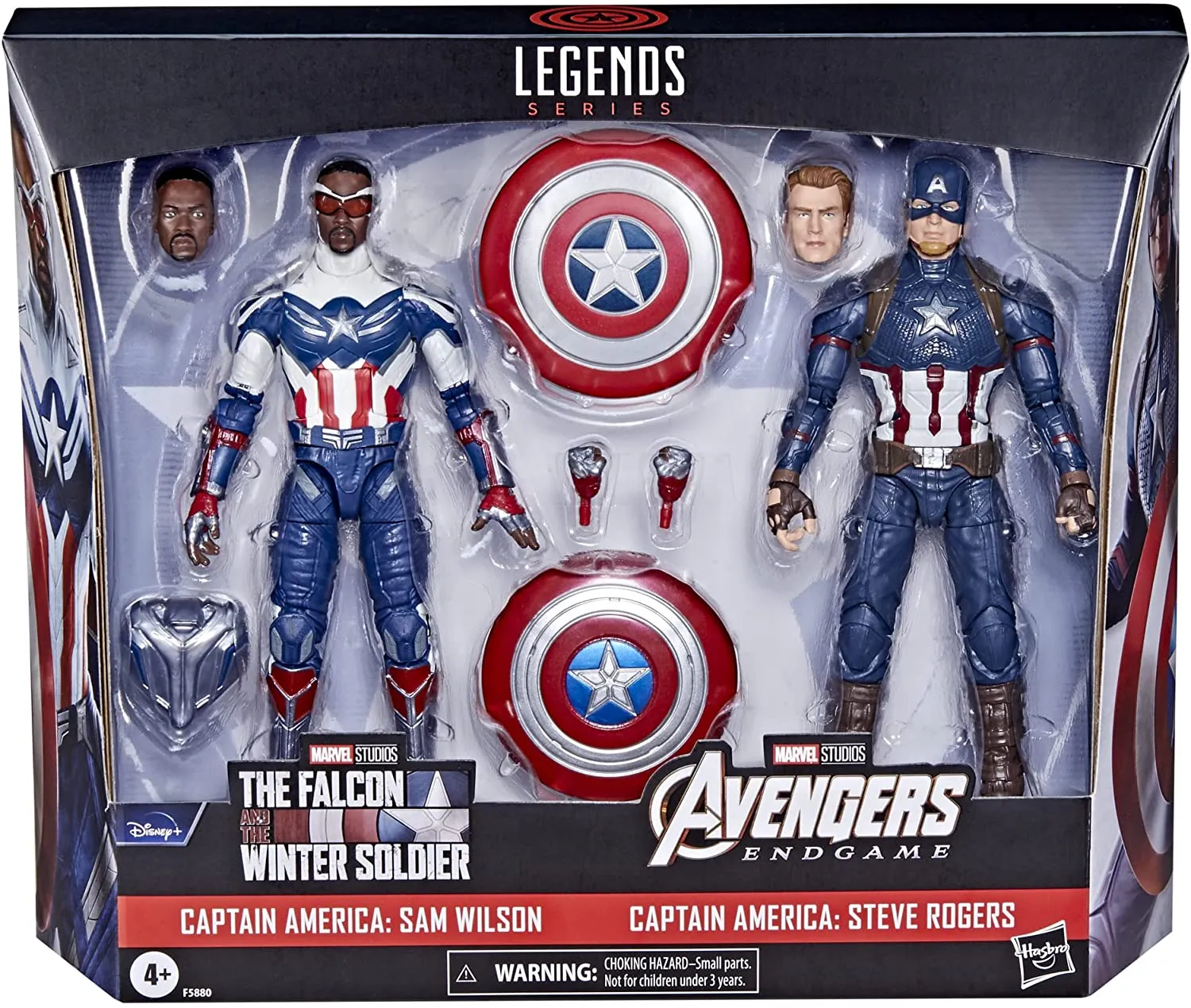 Hasbro Toys Hasbro Marvel Legends Series Captain America 2-Pack Steve Rogers Sam Wilson MCU