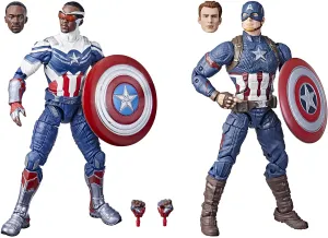 Hasbro Toys Hasbro Marvel Legends Series Captain America 2-Pack Steve Rogers Sam Wilson MCU