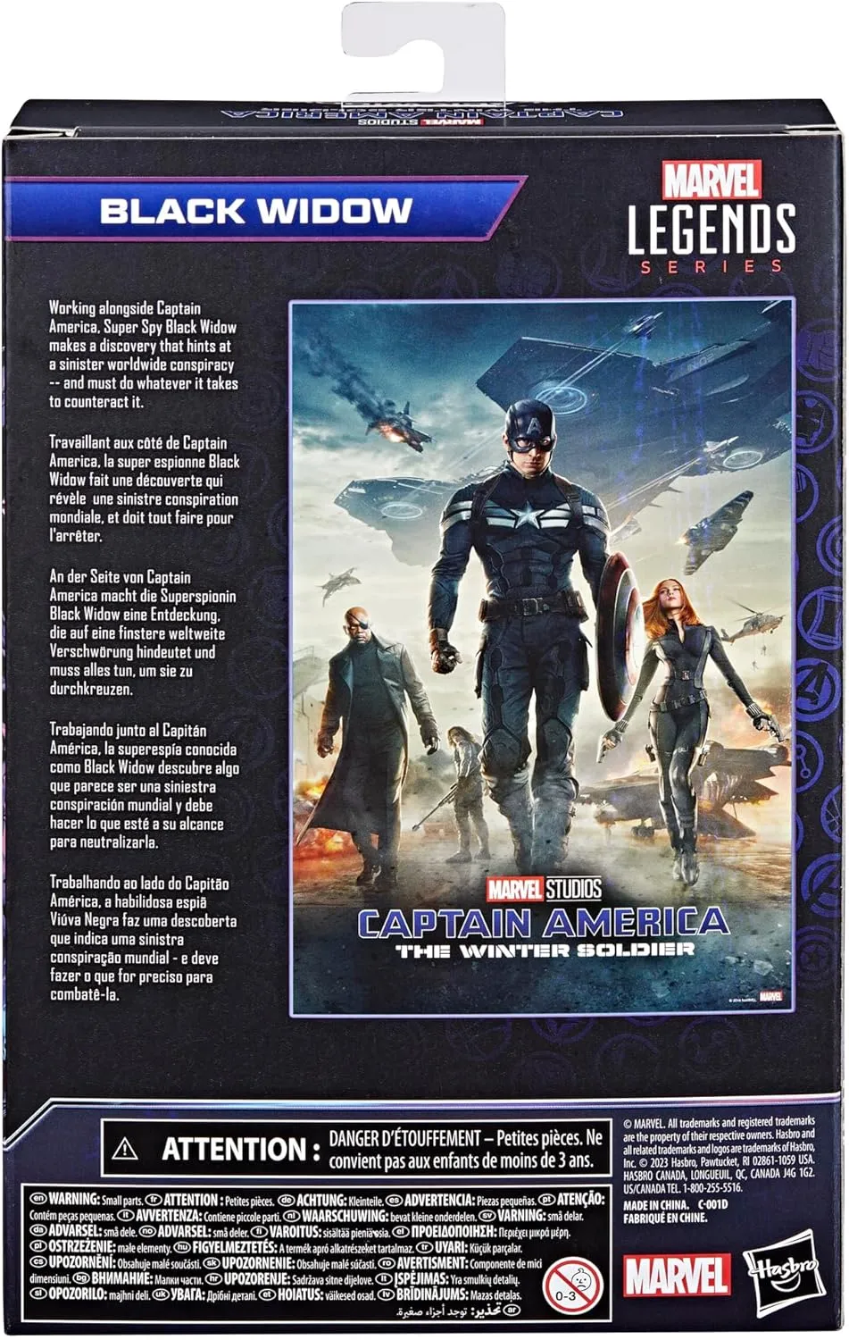Hasbro Toys Hasbro Marvel Legends Series Captain America: The Winter Soldier - Black Widow Action Figure (F6522)