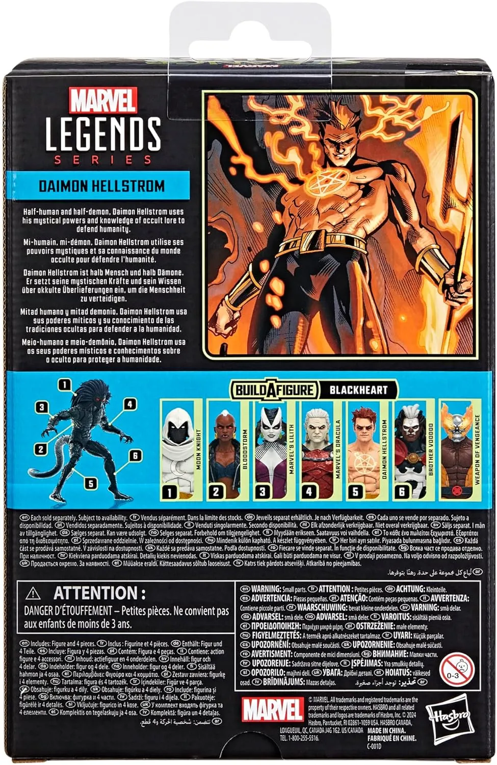 Hasbro Toys Hasbro Marvel Legends Series - Daimon Hellstrom Action Figure (F9038)