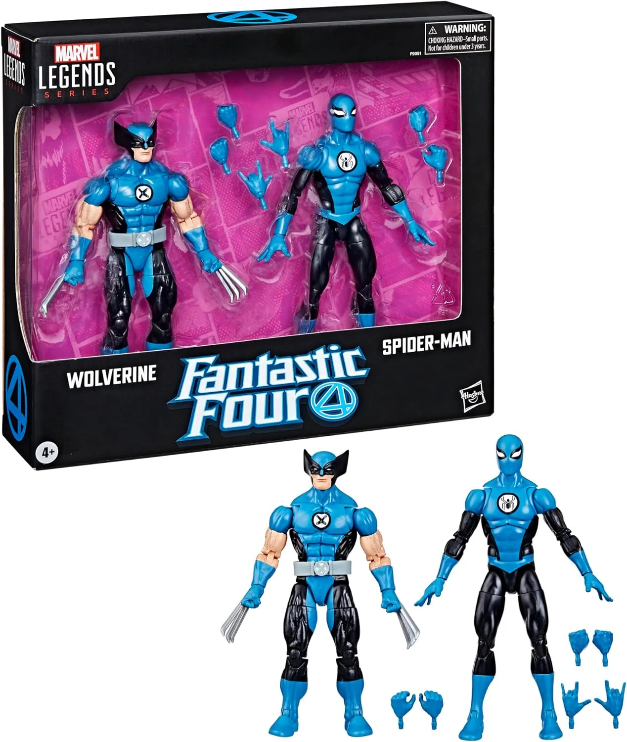 Hasbro Toys Hasbro Marvel Legends Series Fantastic Four - Wolverine and Spider-Man Action Figure 2-Pack (ML-FF02)