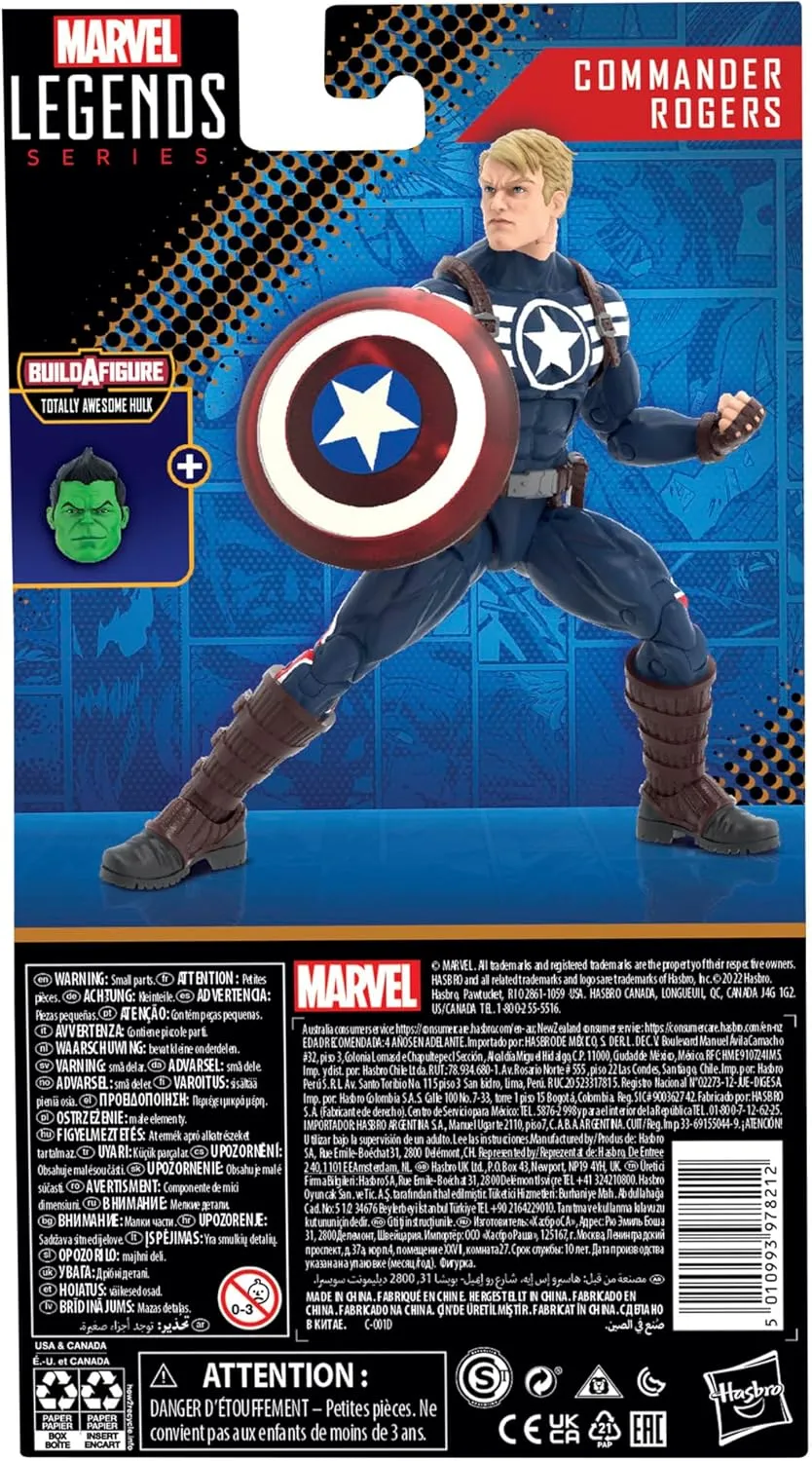 Hasbro Toys Hasbro Marvel Legends Series Marvel Comics - Commander Rogers 6-Inch Action Figure (F12345)
