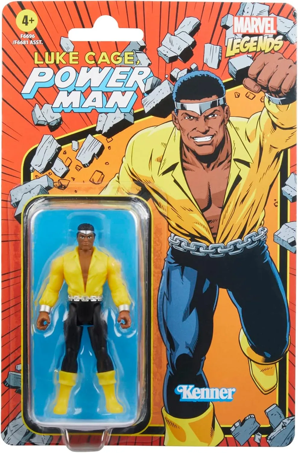 Hasbro Toys Hasbro Marvel Legends Series Retro 375 Collection - Power Man 3.75-Inch Action Figure (F6696)