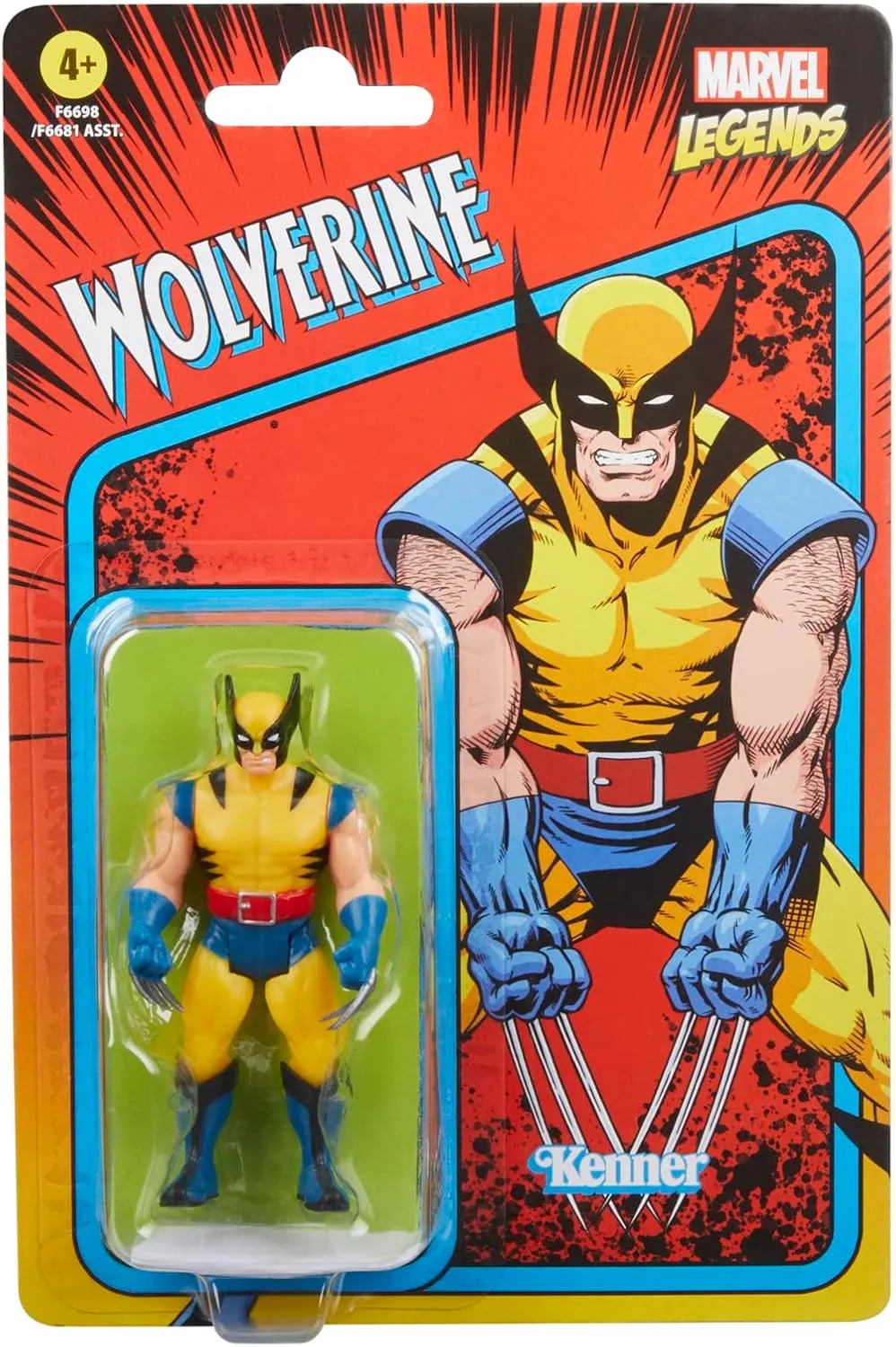 Hasbro Toys Hasbro Marvel Legends Series Retro 375 Collection - Wolverine Action Figure (F6698)