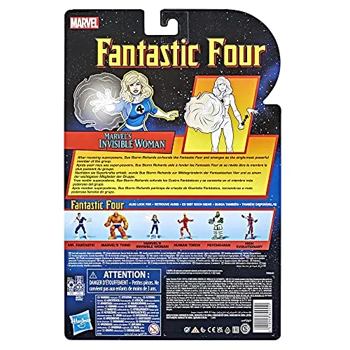 Hasbro Toys Hasbro Marvel Legends Series Retro Fantastic Four Marvel's Invisible Woman 6-inc