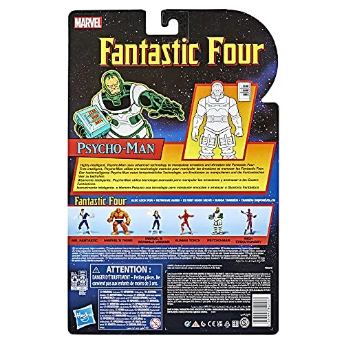 Hasbro Toys Hasbro Marvel Legends Series Retro Fantastic Four Psycho-Man 6-inch Action Figur