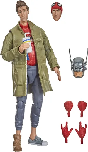 Hasbro Toys Hasbro Marvel Legends Series Spider-Man: Into the Spider-Verse Peter B. Parker 6-inch Collectible Action Figure Toy For Kids Age 4 and Up