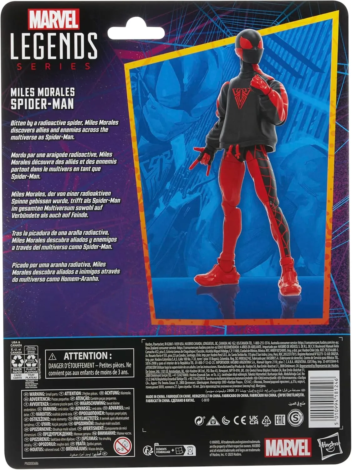 Hasbro Toys Hasbro Marvel Legends Series Spider-Man - Miles Morales Action Figure (F6571)