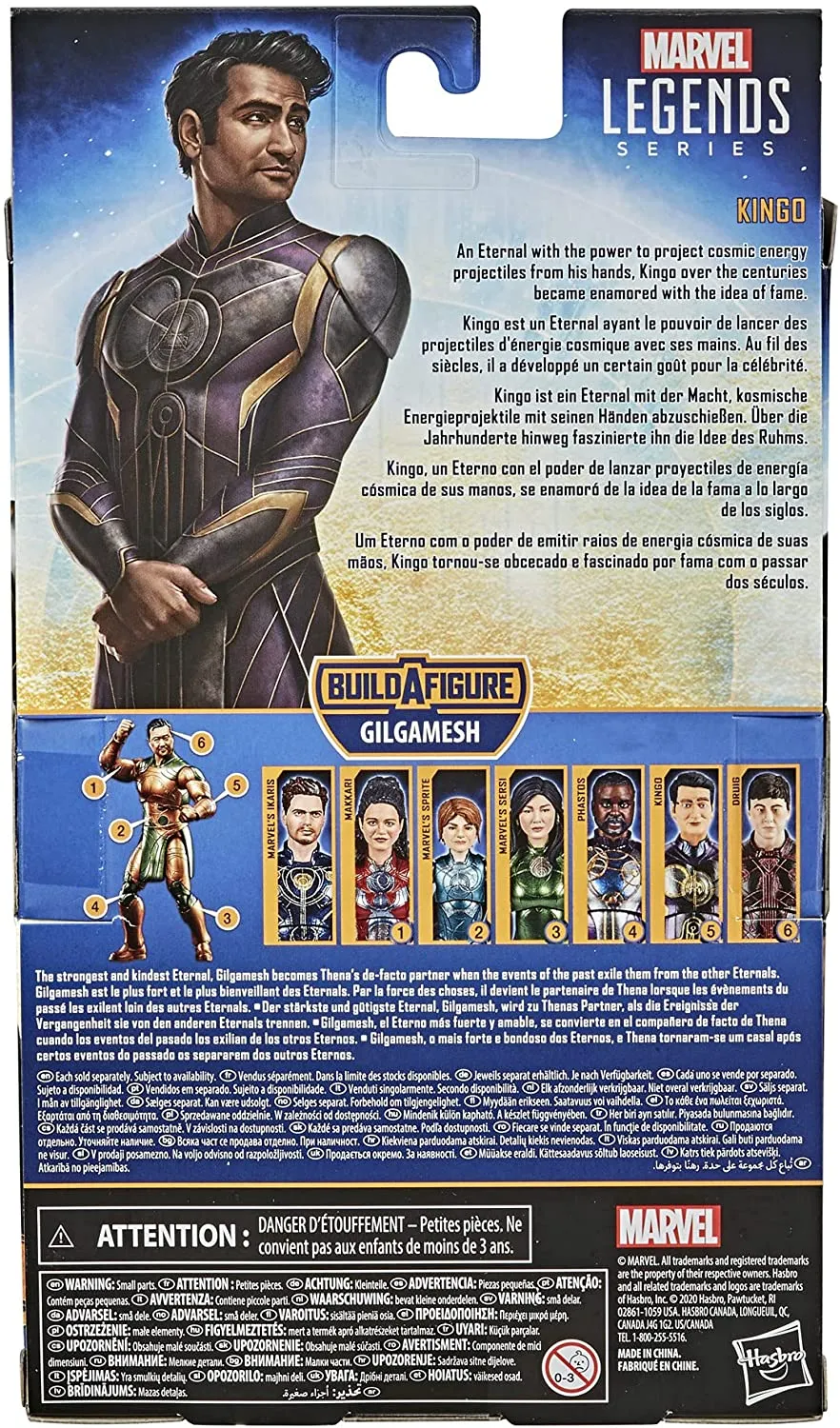 Hasbro Toys Hasbro Marvel Legends Series The Eternals 15-cm Action Figure Toy Kingo, Includes 2 Accessories, Ages 4 and Up