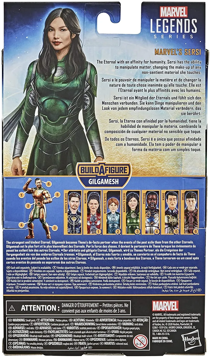 Hasbro Toys Hasbro Marvel Legends Series The Eternals 15-cm Action Figure Toy Marvels Sersi, Includes 2 Accessories, Ages 4 and Up