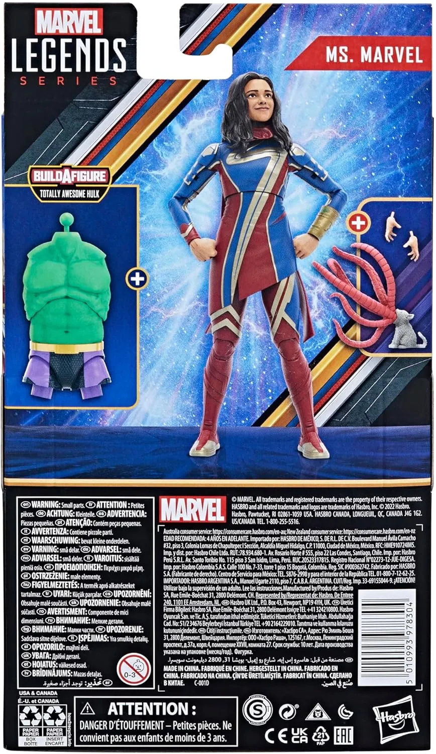 Hasbro Toys Hasbro Marvel Legends Series The Marvels - Ms. Marvel 6-Inch Action Figure (F3682)
