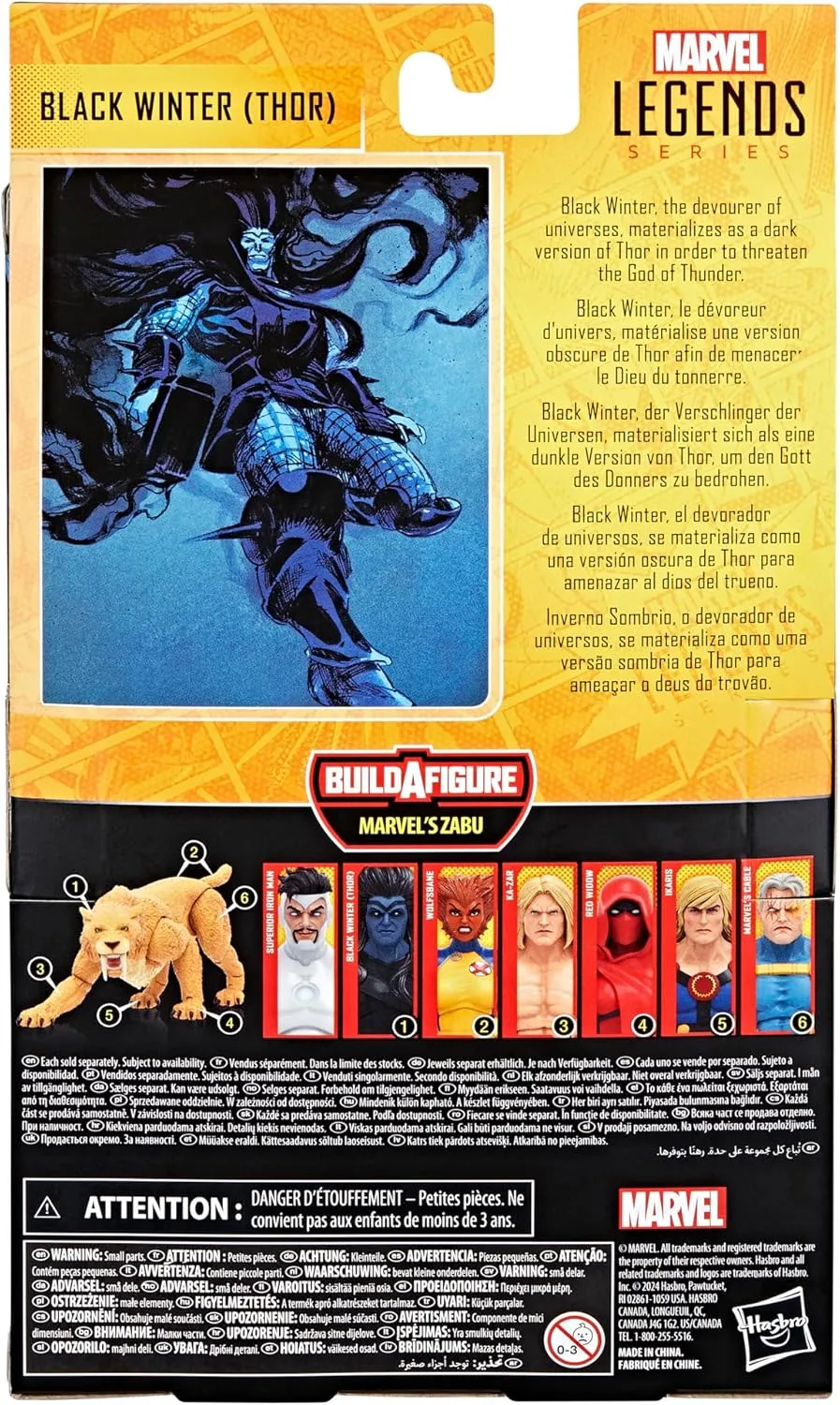 Hasbro Toys Hasbro Marvel Legends Series Thor Comics - Black Winter Action Figure (F9073)