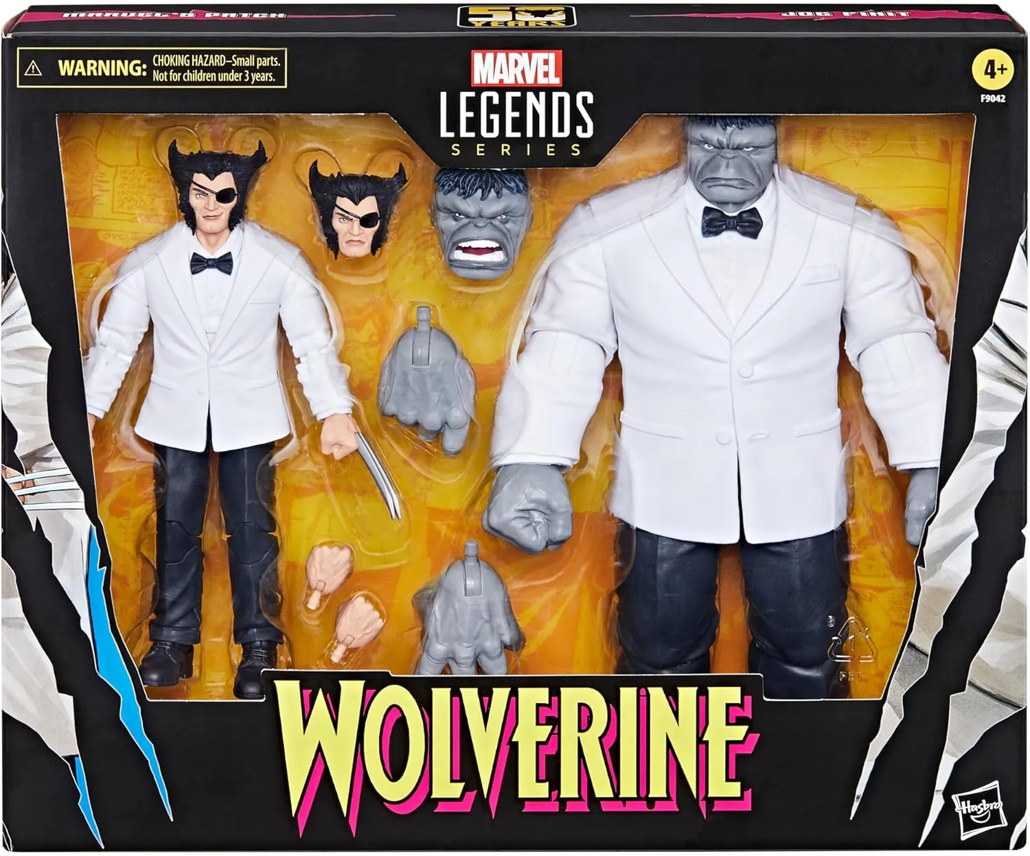 Hasbro Toys Hasbro Marvel Legends Series Wolverine 50th Anniversary - Patch and Joe Fixit Action Figures (F9042)