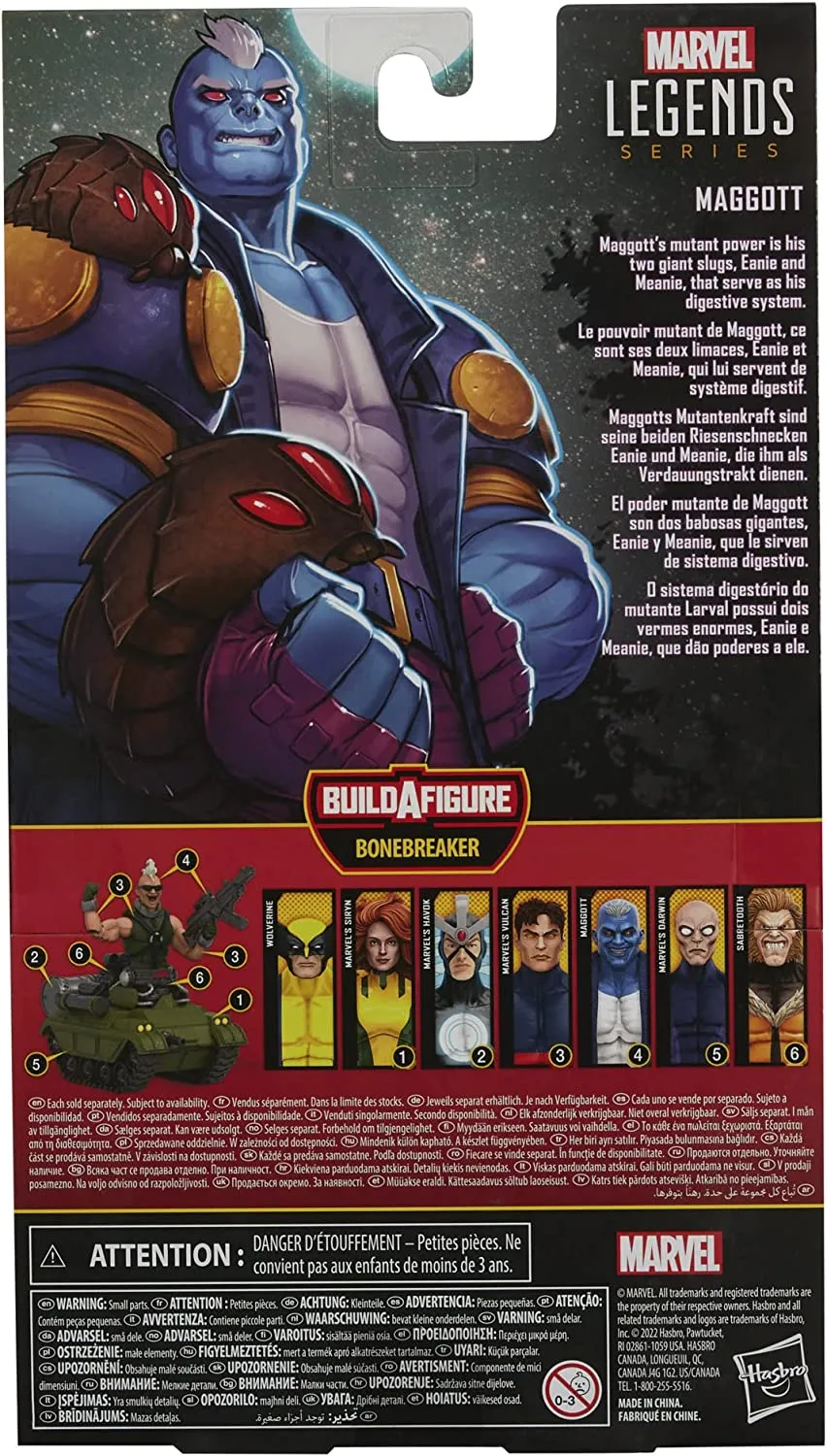Hasbro Toys Hasbro Marvel Legends Series X-Men Maggott Action Figure 15cm Collectible Toy, 2