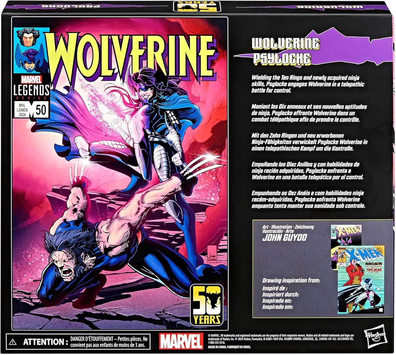 Hasbro Toys Hasbro Marvel Legends Series X-Men - Wolverine & Psylocke 2-Pack Action Figures (F9040)