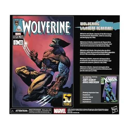 Hasbro Toys Hasbro Marvel Legends Series X-Men - Wolverine (Brood Infection) & Lilandra Neramani 2-Pack Action Figures (F9034)