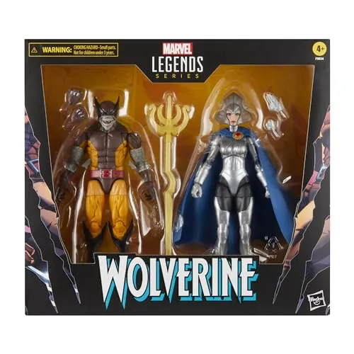 Hasbro Toys Hasbro Marvel Legends Series X-Men - Wolverine (Brood Infection) & Lilandra Neramani 2-Pack Action Figures (F9034)