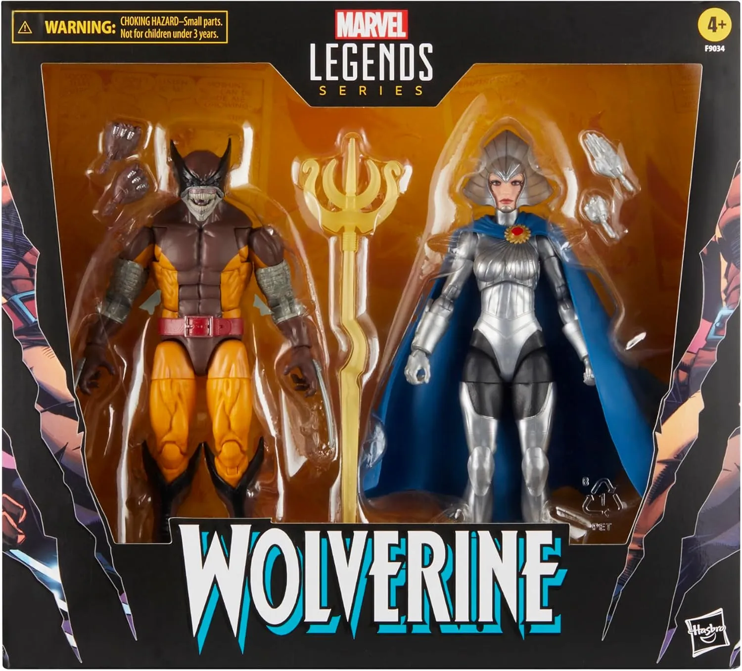 Hasbro Toys Hasbro Marvel Legends Series X-Men - Wolverine (Brood Infection) & Lilandra Neramani 2-Pack Action Figures (F9034)