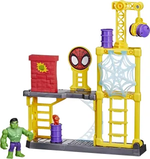 Hasbro Toys Hasbro Marvel Spidey and His Amazing Friends Hulks Smash Yard Pre-school Toy, Hulk Playset