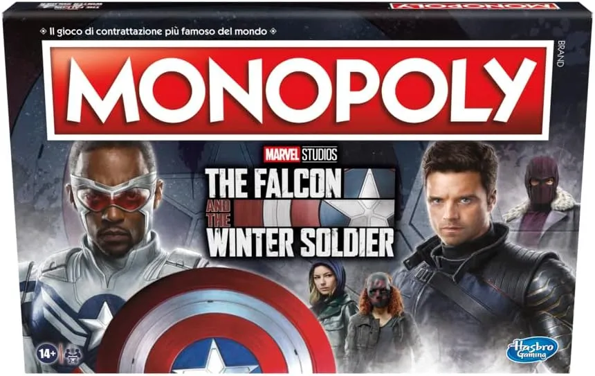 Hasbro Toys Hasbro Monopoly: Edition Inspired by Marvel Studios The Falcon and the Winter Soldier Board Game (F5851103)