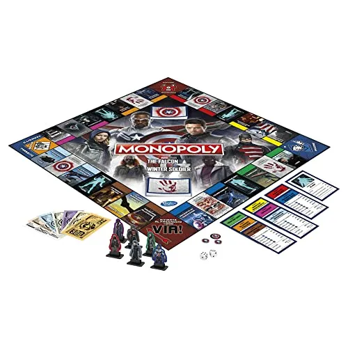 Hasbro Toys Hasbro Monopoly: Edition Inspired by Marvel Studios The Falcon and the Winter Soldier Board Game (F5851103)