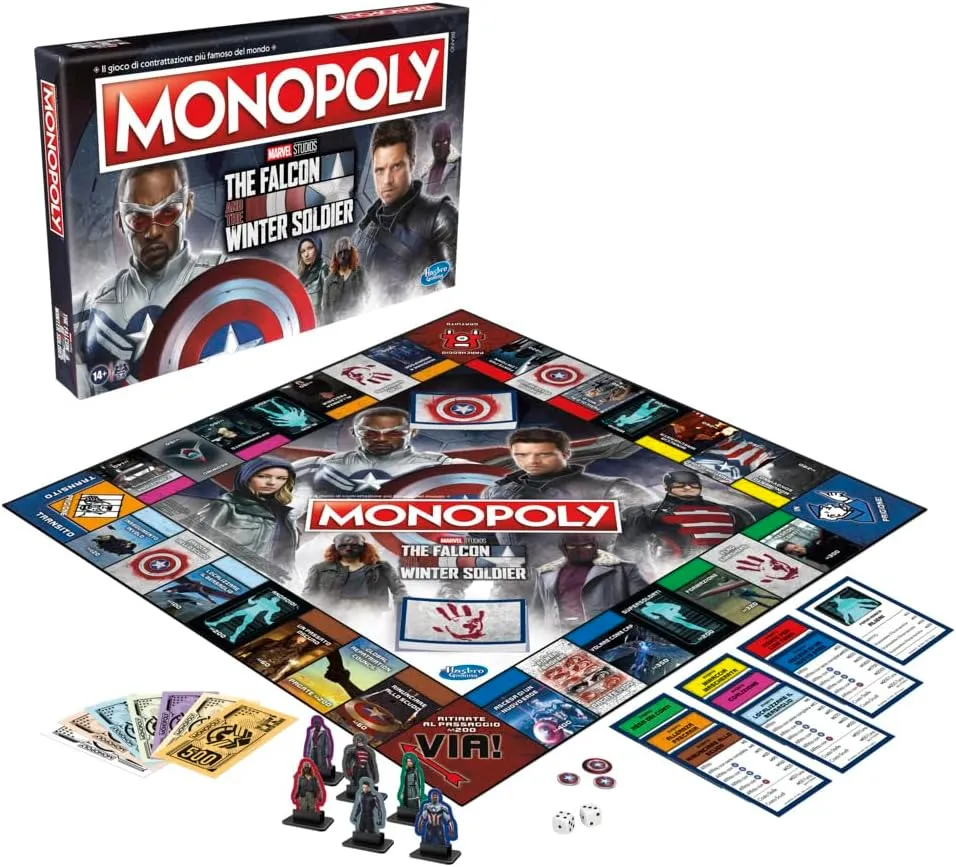 Hasbro Toys Hasbro Monopoly: Edition Inspired by Marvel Studios The Falcon and the Winter Soldier Board Game (F5851103)