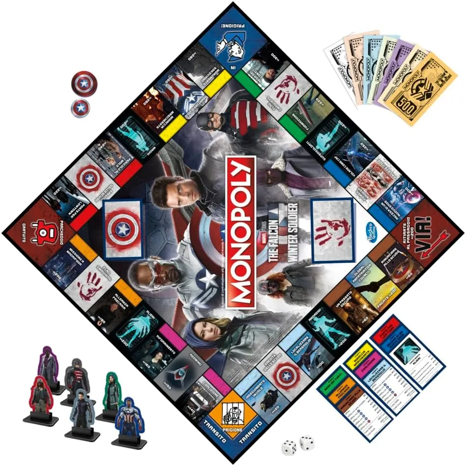 Hasbro Toys Hasbro Monopoly: Edition Inspired by Marvel Studios The Falcon and the Winter Soldier Board Game (F5851103)