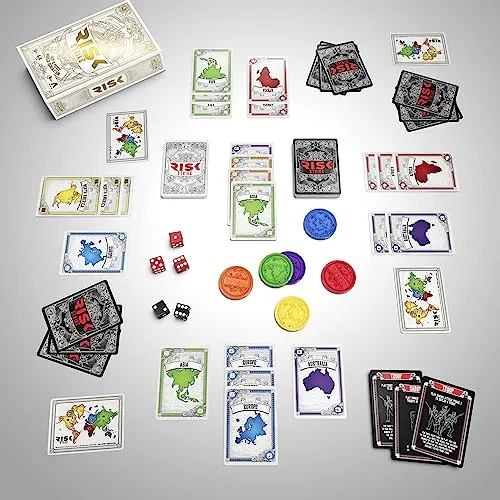 Hasbro Toys Hasbro Risk Strike - 2-5 Player Strategy Card and Dice Game (F6650)