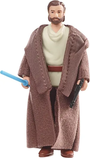 Hasbro Toys Hasbro Star Wars Retro Collection Obi-Wan Kenobi Series - Obi-Wan Kenobi (Wandering Jedi) 3.75-Inch Action Figure (SW-RC-OBI)