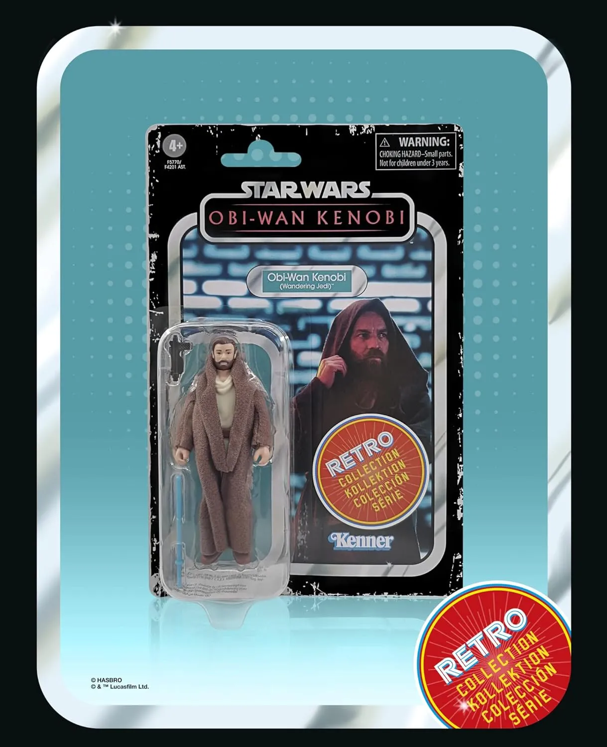 Hasbro Toys Hasbro Star Wars Retro Collection Obi-Wan Kenobi Series - Obi-Wan Kenobi (Wandering Jedi) 3.75-Inch Action Figure (SW-RC-OBI)