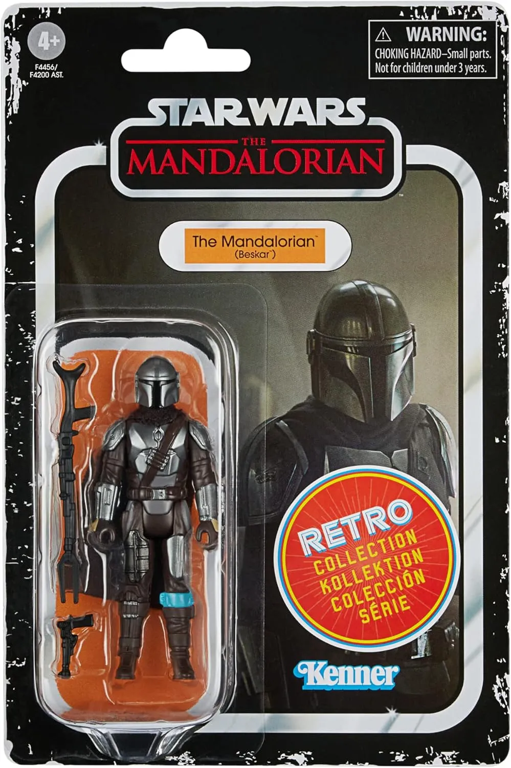 Hasbro Toys Hasbro Star Wars Retro Collection The Mandalorian - Din Djarin (Beskar) Action Figure (F4456)
