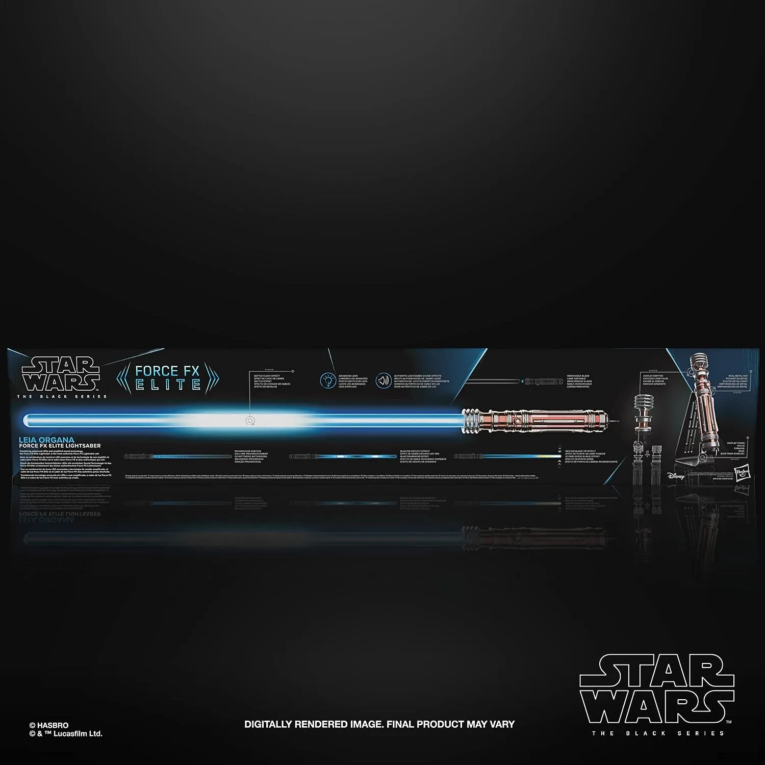Hasbro Toys Hasbro Star Wars The Black Series Leia Organa Force FX Elite Lightsaber with Advanced LED and Sound Effects