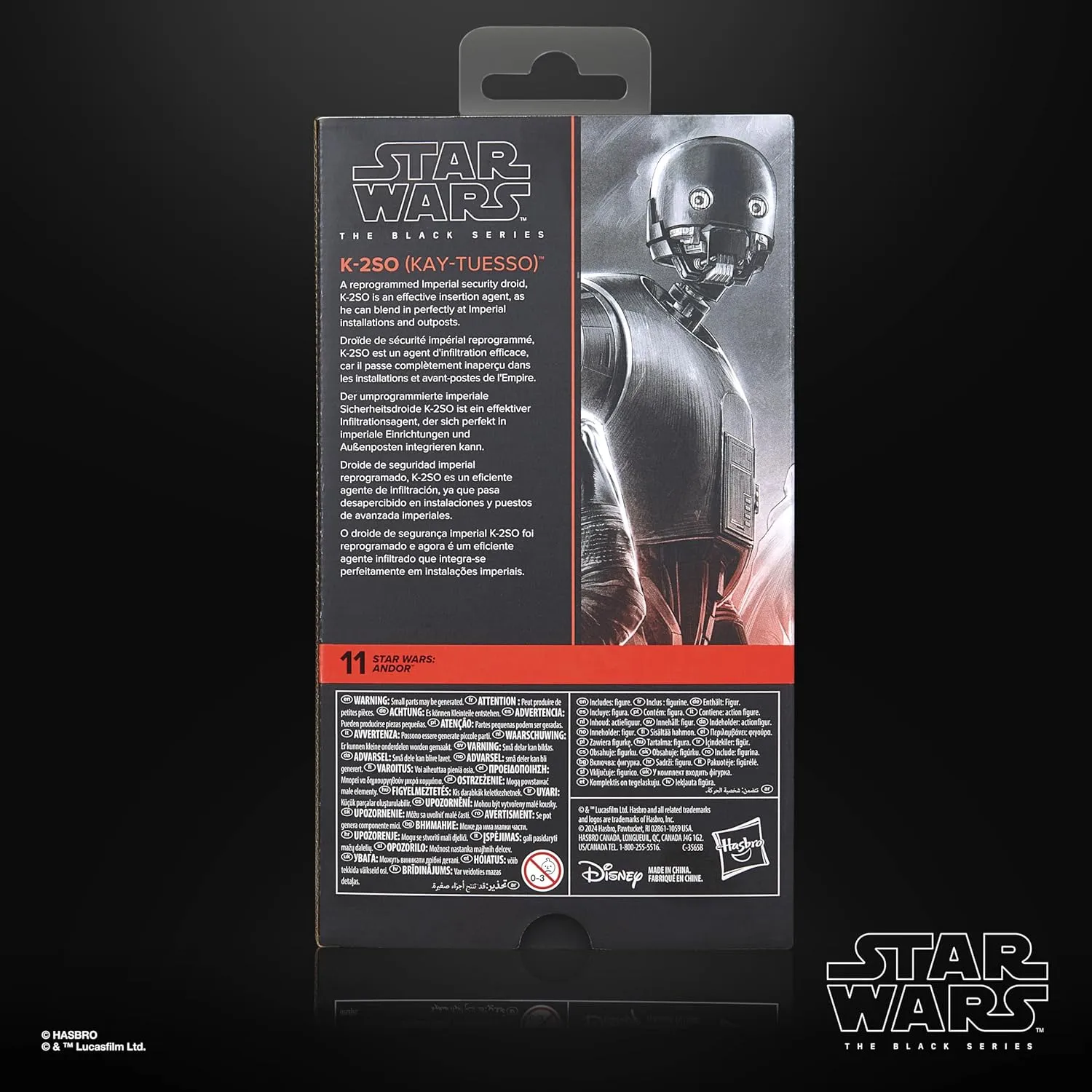 Hasbro Toys Hasbro Star Wars The Black Series Star Wars: Andor - K-2SO (Kay-Tuesso) 6-Inch Action Figure (G0020)