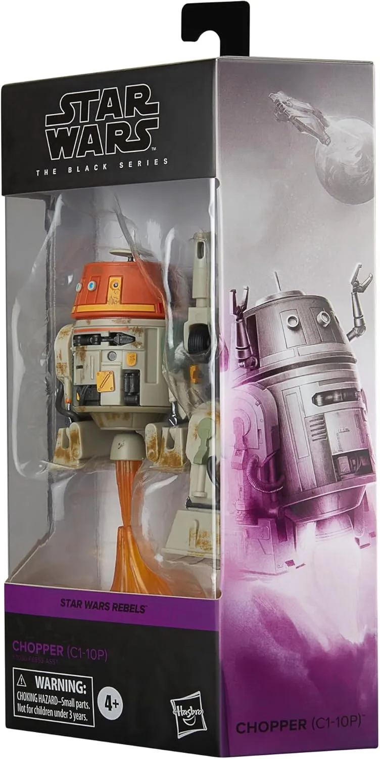 Hasbro Toys Hasbro Star Wars The Black Series Star Wars: Rebels - Chopper (C1-10P) 6-Inch Action Figure (F7030)
